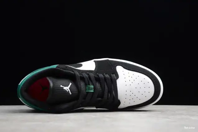 Rep TBK Jordan 553558-113 Air White 1 Green Low Mystic Black 0509